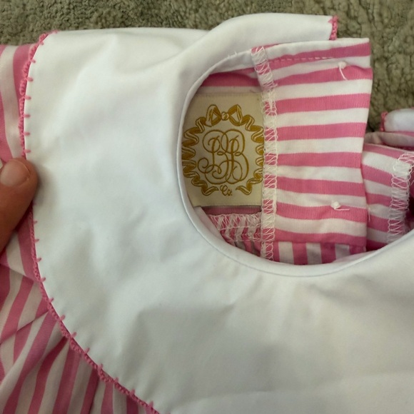 The Beaufort Bonnet Company Pink and White Striped One Piece - Picture 4 of 4